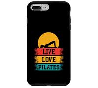 Meditation Pilates Bridge Pose Funny Live Love Pilates Retro Case for iPhone 7 Plus/8 Plus