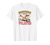 Meditation Pilates Reformer-Hopping Frog-Toad Yoga Pilates Value Graphic T-Shirt, Men, White, L