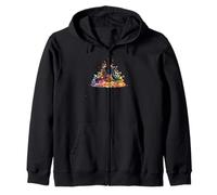 Meditation Pose Women Art Lotus Pose Meditating Namaste Zen Zip Hoodie