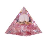 Meditation Pyramid, Resin New Inspirational Rainbow Planet Pyramid, Attract Money And Success Crystal Meditation Stone For Positive Energy)