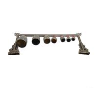 Meditation Ready Chinese Bronze Gong Set with Seven Decorative Bells to Enhance Calmness