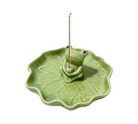 Meditation Room Frog Incense Holder Pottery Art