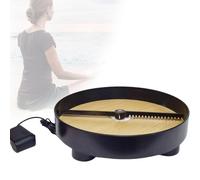 Meditation Sand Table, Electric Meditation Sand Tray, Speed 3 Turns/min, Garden Zen Self Rotating Sandscrape Tray, for Mindfulness Meditation Relieve Stress, Relieve Anxiety (Black)