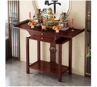 Meditation Shrine Buddhist Altar Table - Buddha Pooja Spiritual Prayer for Saints at Home Greek Altar Catholic Loved Ones Ancestral Counter for My Jesus Ofrenda Table,120cm/47.2in