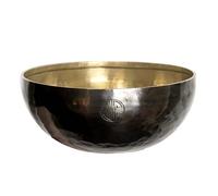 Meditation Singing Bowl, Full Moon Bronze Copper Bowl for Yoga and Mindfulness, 12cm Musical Instrument, Home Ornament