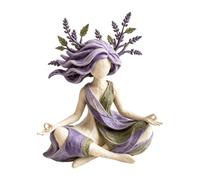 Meditation Statue Serenity Growth, Inner Harmony Sculptural Figurine, Abstract Resin Art for Living Room Bedroom Desk, Mindfulness Yoga Decor, Relaxation Gift