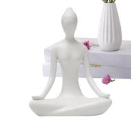 Meditation Statue,Yoga Meditation Pose Sculpture | Abstract Figure Resin Zen Yoga Figurines Meditation Statue for Bookshelf, Home Decor