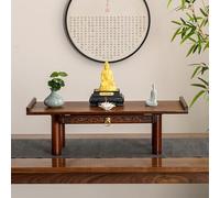 Meditation Table for Personal Shrine, Altar Table with Pull-Out Storage, Ideal for Homes, Temples, Ancestral Halls, Perfect for Small Spaces