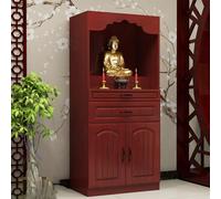 Meditation Table with Storage Drawers - Altar Table for Prayers and Rituals, Pull-Out Storage Board, Suitable for Divination