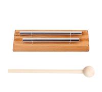 Meditation Trios 3 Tone Solos Percussion Instrument Meditation Bells Hand For Prayer Yoga Classroom Energy Bar Aluminum Tube Wind Chimes Three Tone Chimes Meditation Trios