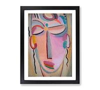 Meditation Vol.1 By Alexej Von Jawlensky Classic Painting Framed Print | A3 Black Framed Wall Art | Ready to Hang | Classic Historical Picture | Living Room Bedroom Lounge Office