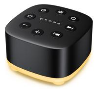 Meditation White Noise Sound Machine 30 Soothing Sounds with 32 Volume Control 12 Night Light 5 Timers Portable Sleep Machine for Travel Powered by AC or USB Sleep Therapy for Baby Kids Adults (Black)