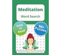 Meditation Word Search Puzzle Book: Word Searches with Easy to Read Print About Mindfulness, Calming, Relaxation and More | 6x9 inches, 110 pages | ... … Gift for Vacations Holidays and Free Times
