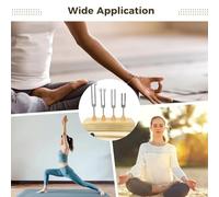 Meditation, Yoga Chakra Tuning Forks, Aluminum Alloy Sound Therapy Instruments, Includes Four Pcs 1024Hz 512Hz 256Hz 128Hz, Healing Set, Non-Invasive