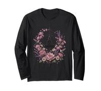 Meditation Yoga Lotus Hummingbird Floral Mandala Zen Long Sleeve T-Shirt