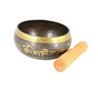 Meditation Yoga Singing Bow Nepal Bowl Buddhist Singing Bowl Buddhism Zen Meditation Bowl Wood Mallet Yoga Props Dollhouse Fruit Tree Relaxation Himalayan Bowls Suit Bamboo Tibet