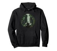 Meditation Zen Buddha Waterfall Buddhist Hindu Yoga Nature Pullover Hoodie