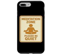 Meditation Zone - Please Be Quiet Sign Case for iPhone 7 Plus/8 Plus
