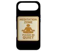 Meditation Zone - Please Be Quiet Sign Case for iPhone Air