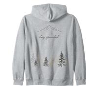 Meditations Esoteric Nature Stay Grounded Yoga Zip Hoodie