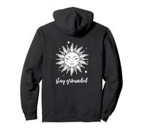 Meditations Esoteric Sun Face Stay Grounded Yoga Pullover Hoodie