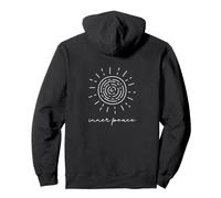 Meditations Esoteric Sun Lineart Inner Peace Yoga Pullover Hoodie