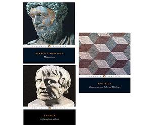 Meditations, Letters From A Stoic, Discourses And Selected Writings Collection 3 Books Set
