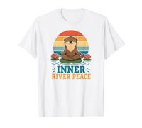Meditations Yoga Zen-Peace-Energy Pilates Cartoon Zen-Yoga Value Graphic T-Shirt, Men, White, L