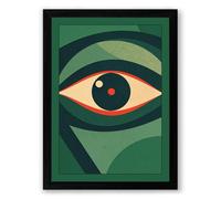 Meditative Gaze Minimalist Framed Wall Art Print A1 (84.1×59.4cm) Black, Wall Decor for Living Room, Bedroom, Office & Home, Ready to Hang, Art Gift