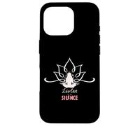 Meditative Silence: Yoga Lotus Design Case for iPhone 16 Pro