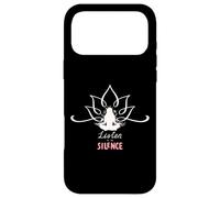Meditative Silence: Yoga Lotus Design Case for iPhone 17 Pro Max