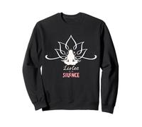 Meditative Silence: Yoga Lotus Design Sweatshirt