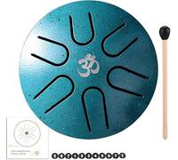 Meditative Sounds of Tongue Drum - 3-Inch Steel Chakra Drum for Yoga and Buddhist Ceremonies(Blue)