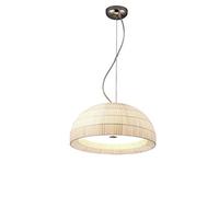 Mediterranean Bowl-Shaped Dome Lights Ceiling Lamp, Ceiling Spotlight, Nordic Iron Art Creative Island Fabric Chandelier, Living Room Bedroom Study D