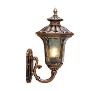 Mediterranean Bronze Outdoor Wall Light Wall Sconce Aluminum Lotus Door Courtyard Villa Wall Lantern Traditional Waterproof Rainproof Garden