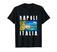Mediterranean Coast Landscape Napoli Naples Italy Vacation T-Shirt