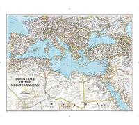 Mediterranean countries flat lam. ng: Wall Maps Countries & Regions (National Geographic Reference Map)