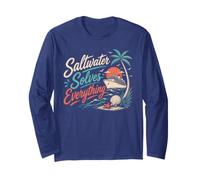Mediterranean Cruise Vacation Saltwater Solves Everything Long Sleeve T-Shirt