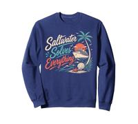 Mediterranean Cruise Vacation Saltwater Solves Everything Sweatshirt