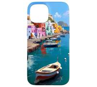 Mediterranean Island Art and Sea Chill, An Italian Maritime Case for iPhone 15