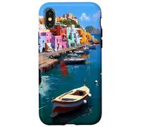 Mediterranean Island Art and Sea Chill, An Italian Maritime Case for iPhone X/XS