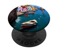 Mediterranean Island Art and Sea Chill, An Italian Maritime PopSockets Adhesive PopGrip