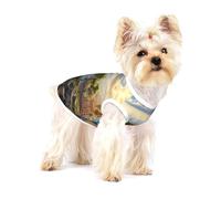 Mediterranean Landscape Premium Dog Tshirt - Soft 100% Cotton Ropa Para Perros, Perfect for Small to Medium Dogs, Stylish and Comfortable Shirts for Dogs L