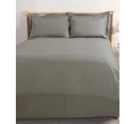 Mediterranean Linens Valencia 100% Egyptian Cotton 200 Thread Count King Duvet Cover Set -Grey