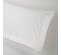 Mediterranean Linens Valencia 100% Egyptian Cotton 200 Thread Count Oxford Pillowcases pair -White