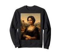 Mediterranean Mona Lisa Famous Art Parody Renaissance Sweatshirt
