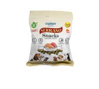 Mediterranean Natural Serrano | Dog Snacks | Training Treat | Semi-Moist | Various Flavors | 25x85Gr | (25x85Gr, Salmon and Tuna)