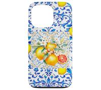Mediterranean orange blue baroque Summer art Case for iPhone 13 Pro