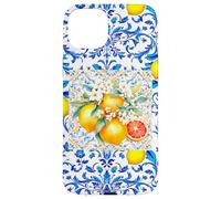 Mediterranean orange blue baroque Summer art Case for iPhone 15 Plus