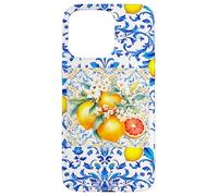 Mediterranean orange blue baroque Summer art Case for iPhone 15 Pro Max